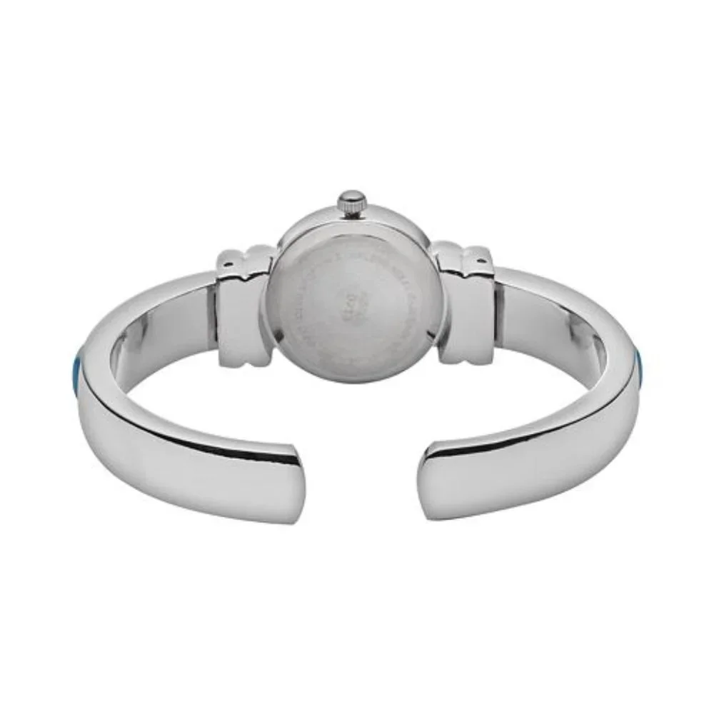 Simulated Turquoise Bangle Watch - Picture 2 of 2